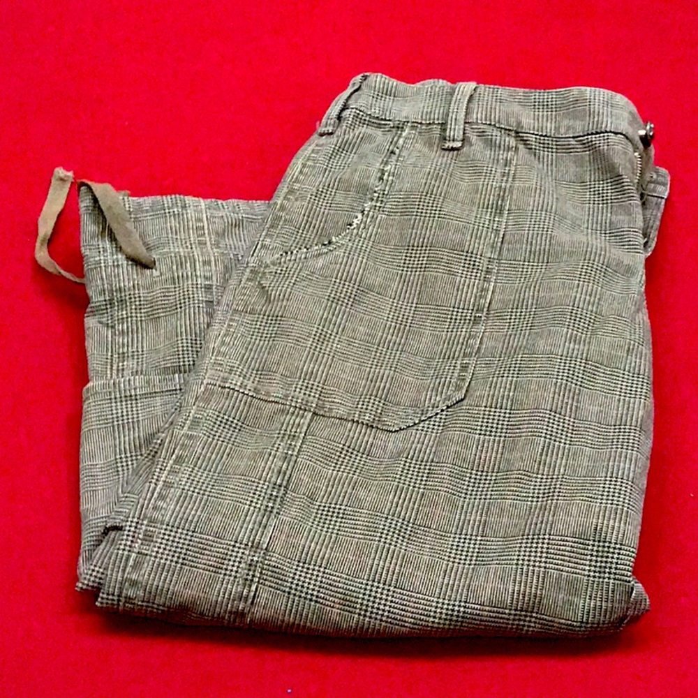 Joie plaid cargo cropped pants